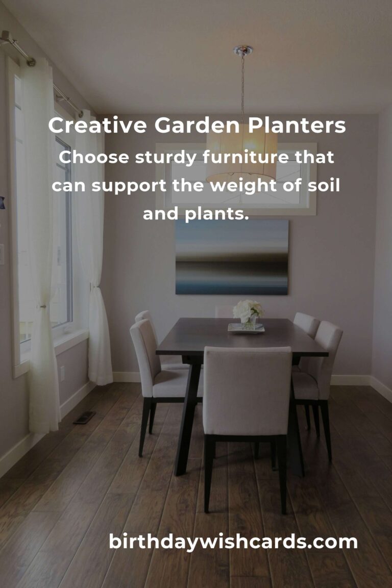 Upcycle Your Old Furniture: Transforming It into Garden Planters