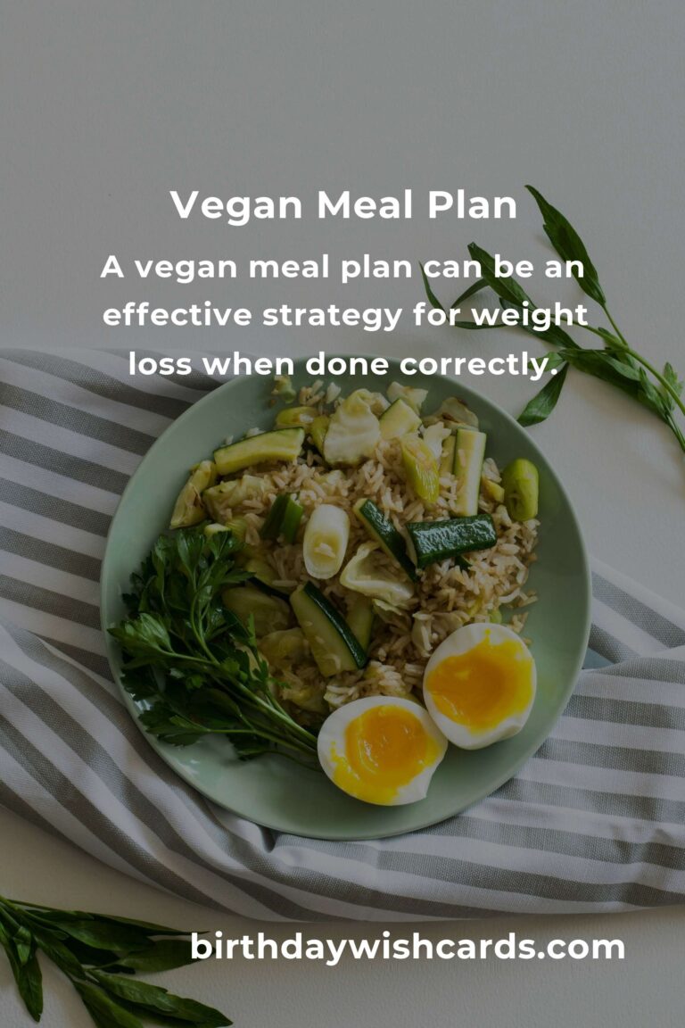 Vegan Meal Plan for Effective Weight Loss