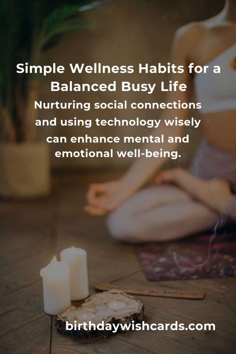 Wellness Tips for Busy People: How to Stay Balanced Every Day