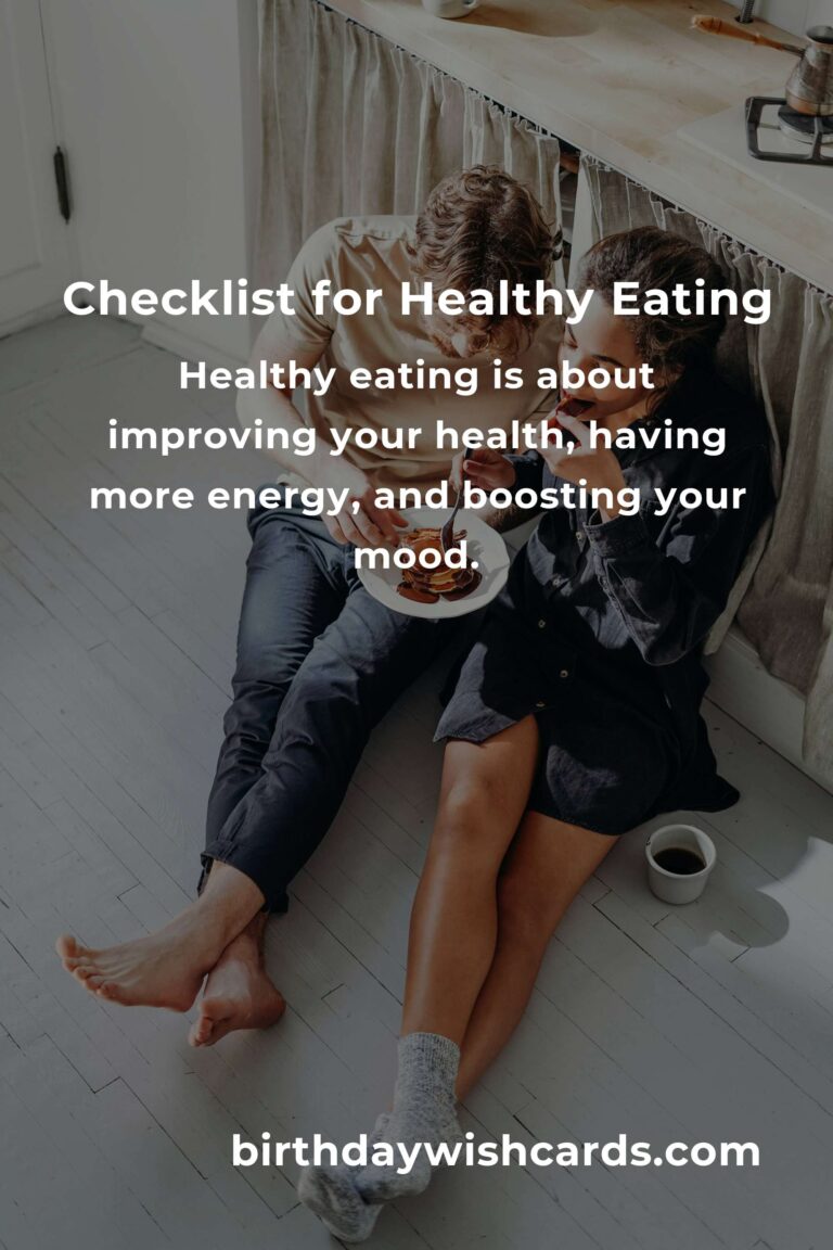 Your Complete Checklist for Easy Healthy Eating
