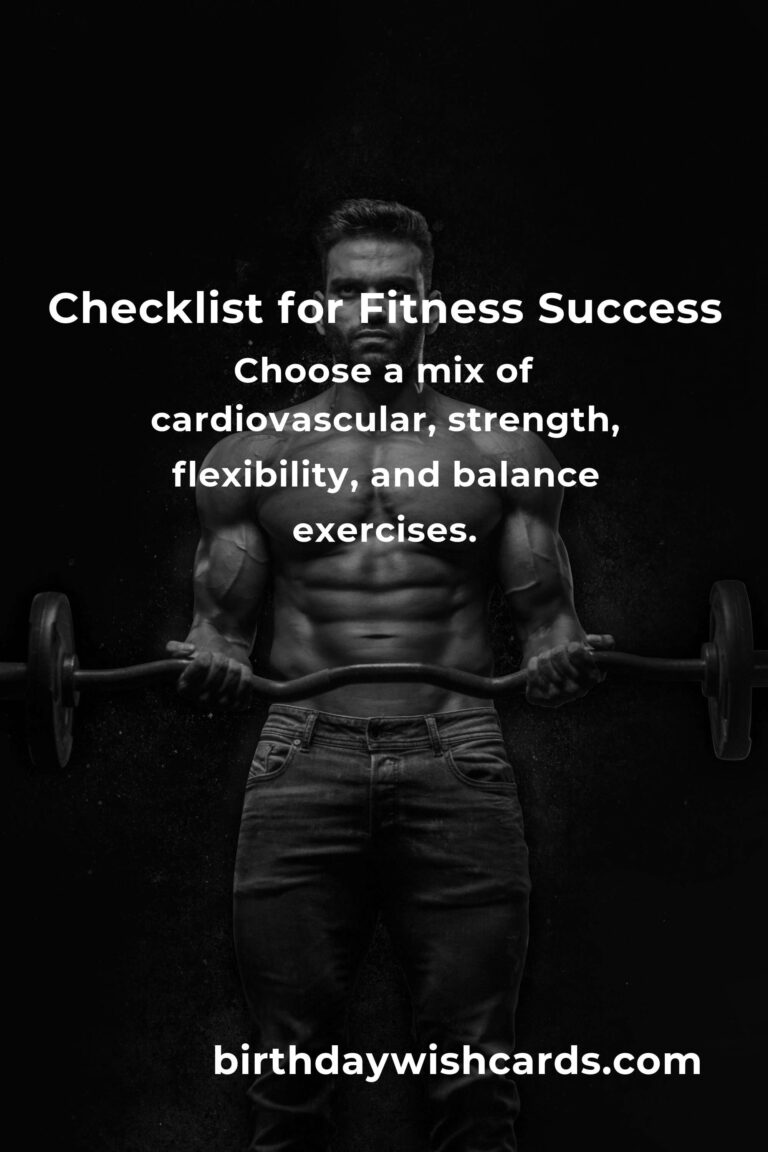 Your Complete Checklist for Fitness Routines