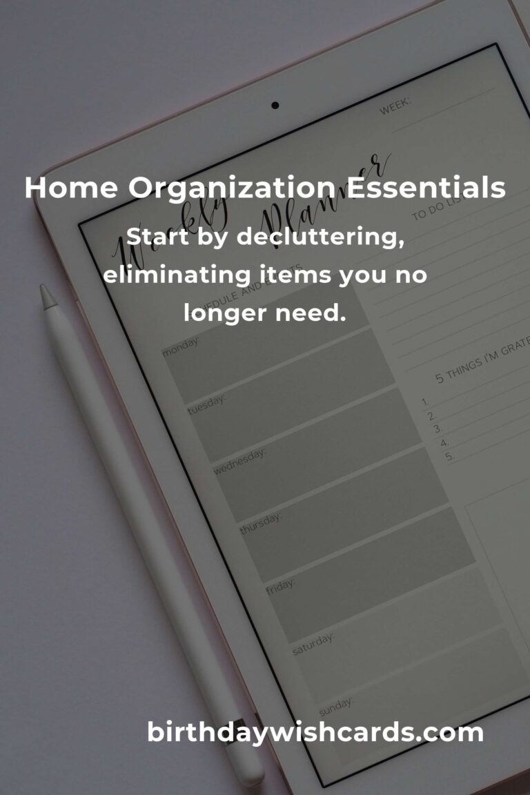 Your Complete Checklist for Home Organization: A Step-by-Step Guide