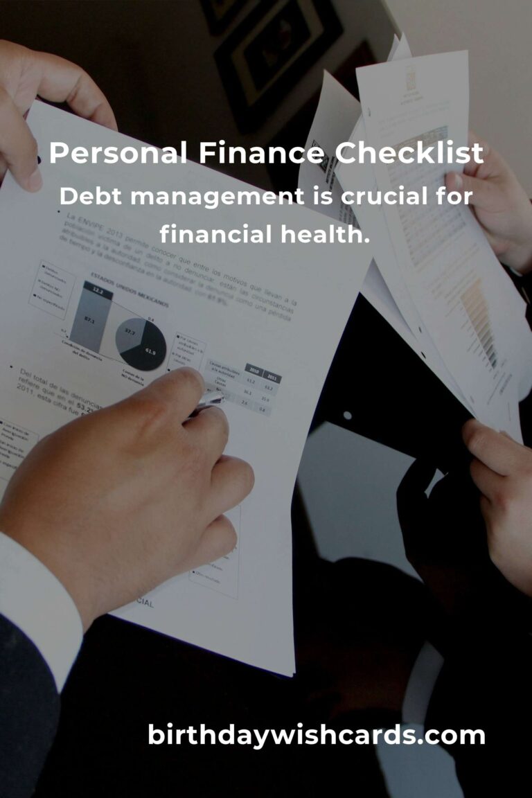Your Complete Checklist for Personal Finance: Mastering Money Management