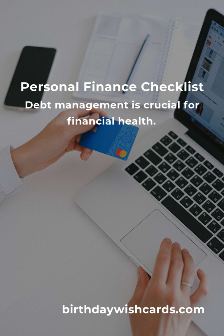 Your Complete Checklist for Personal Finance: Mastering Money Management