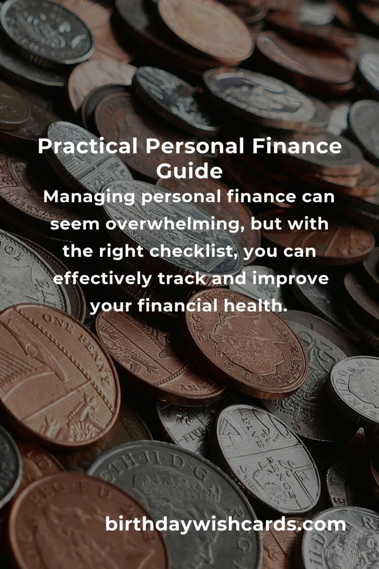 Your Complete Checklist for Practical Personal Finance