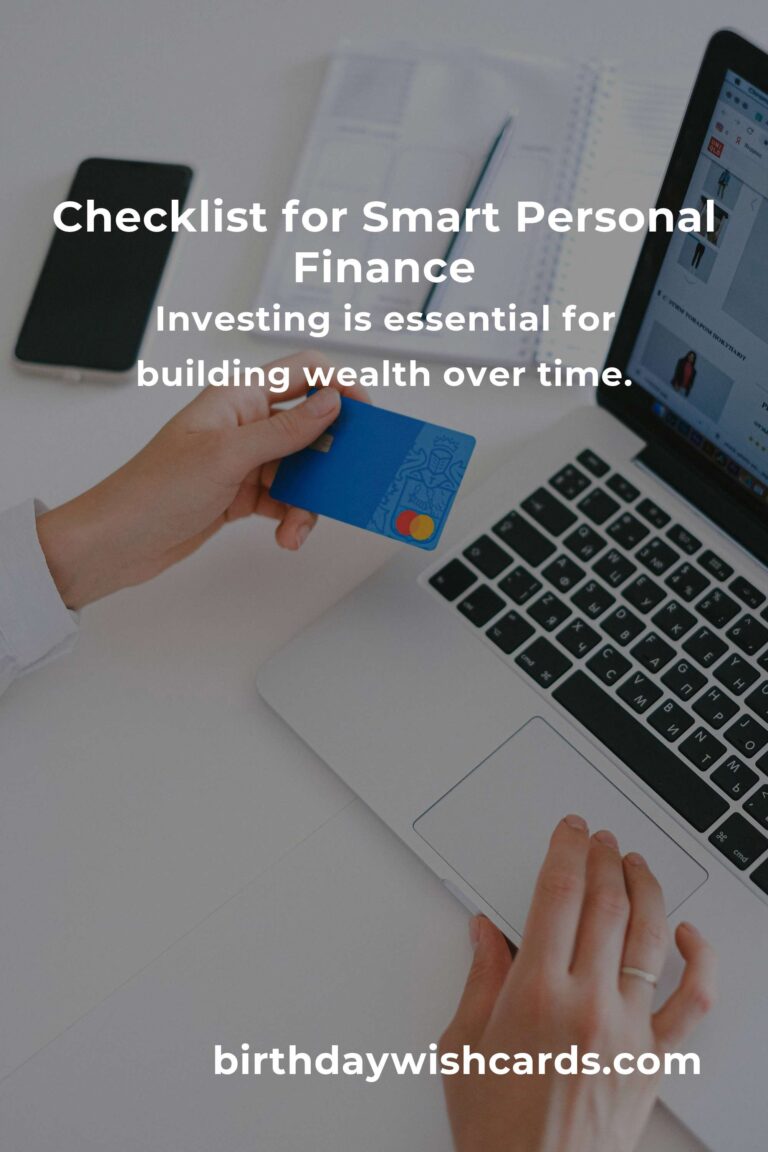 Your Complete Checklist for Smart Personal Finance