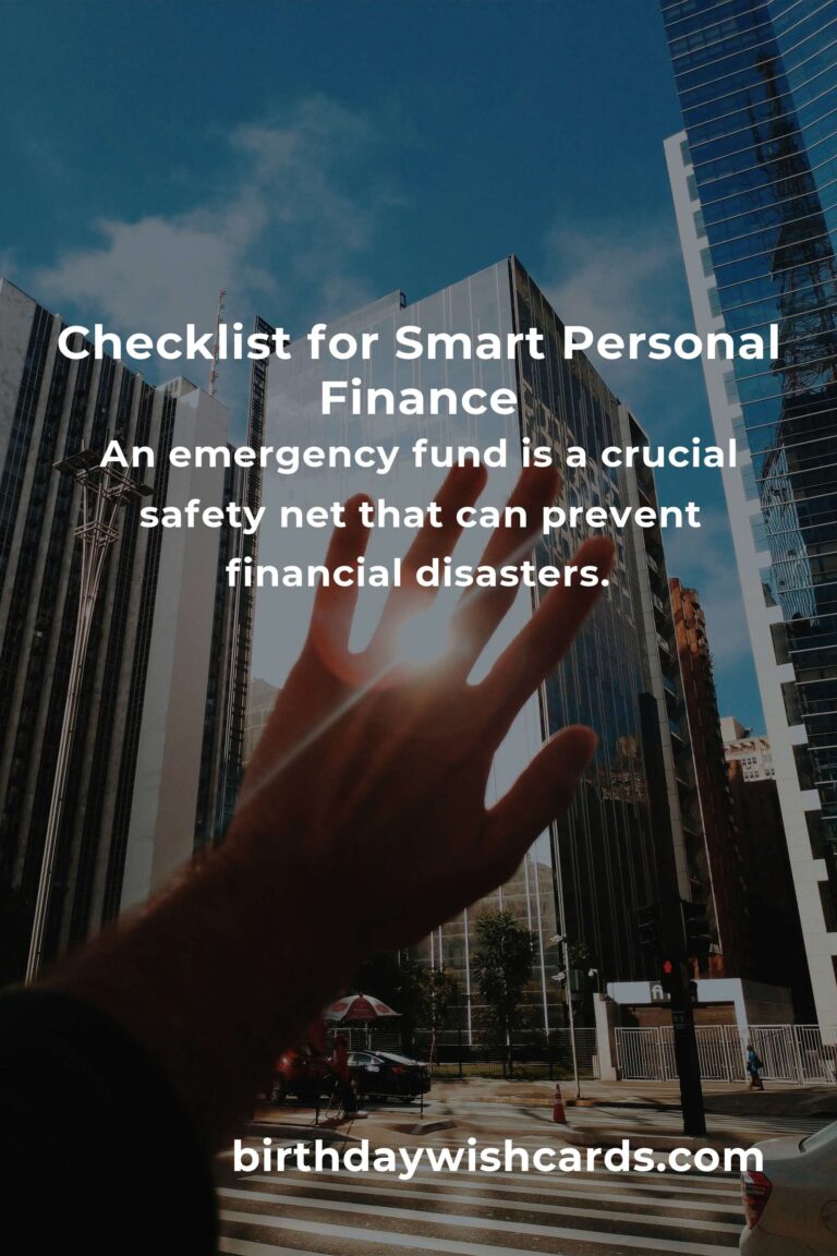 Your Complete Checklist for Smart Personal Finance