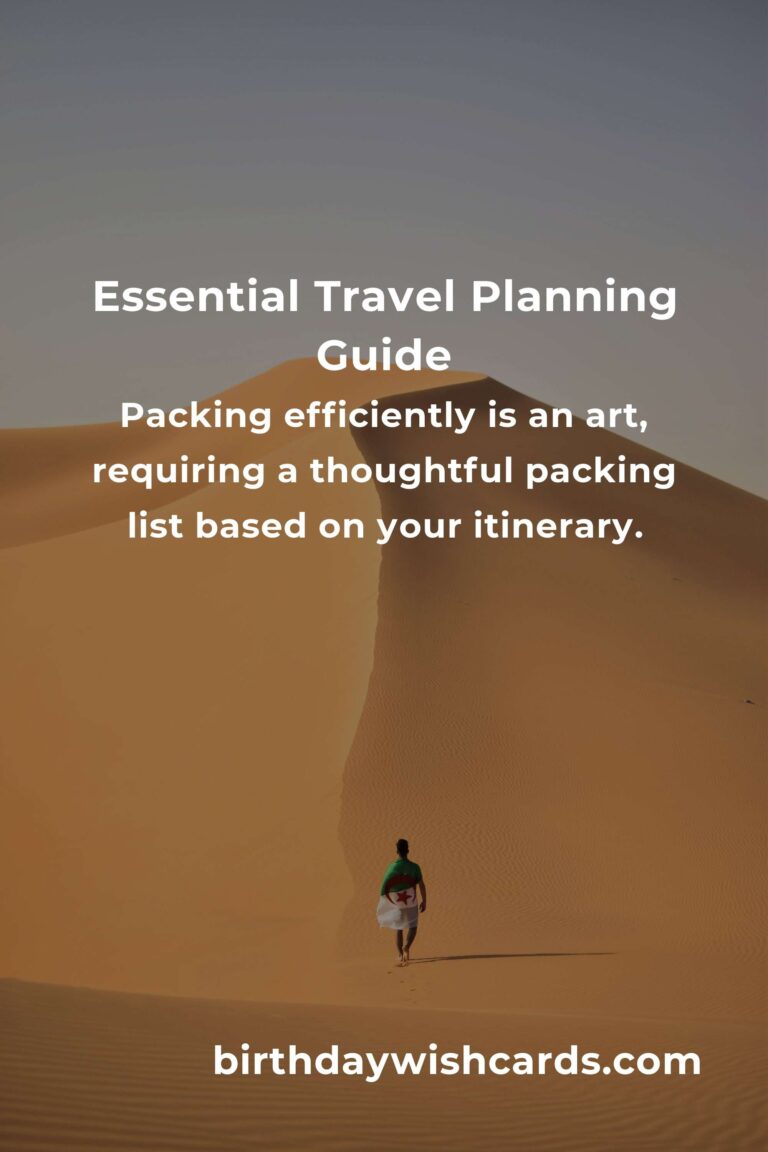 Your Comprehensive Checklist for Seamless Travel Planning
