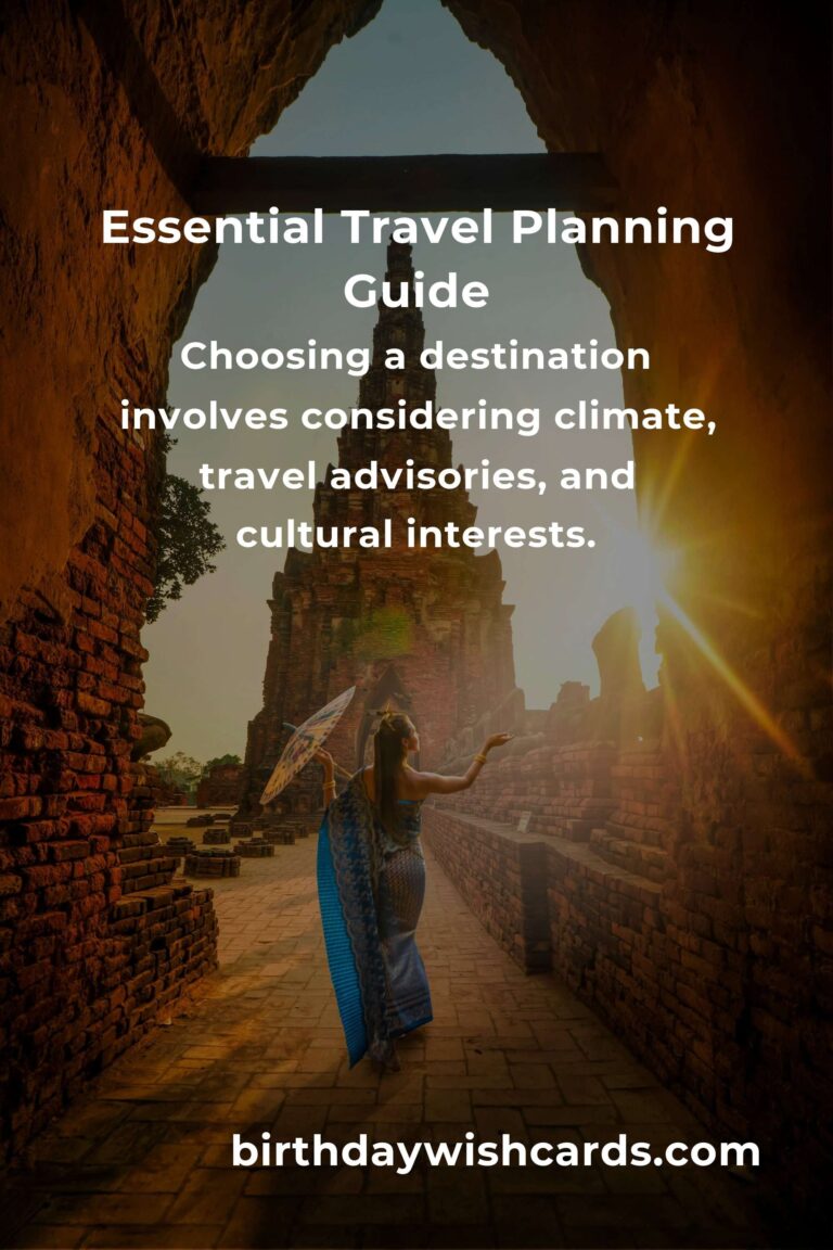 Your Comprehensive Checklist for Seamless Travel Planning