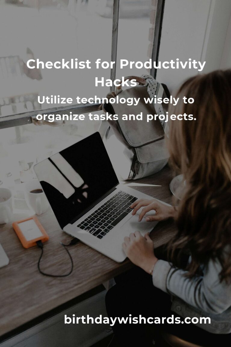 Your Ultimate Checklist for Productivity Hacks