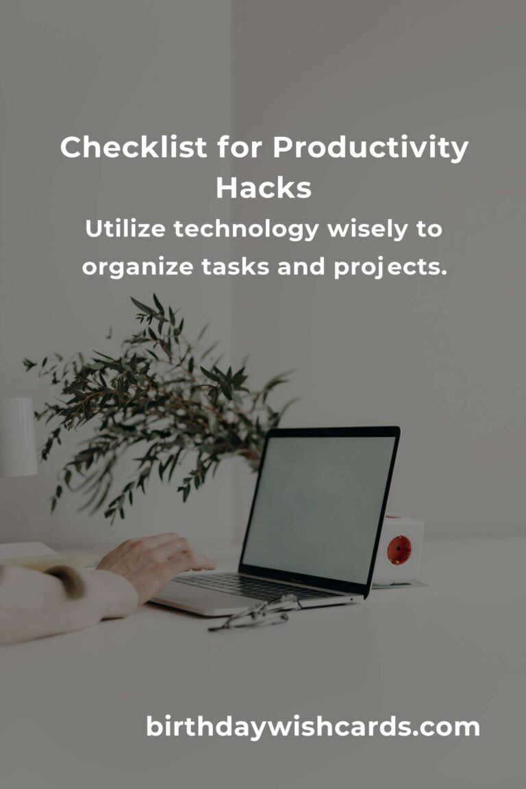 Your Ultimate Checklist for Productivity Hacks