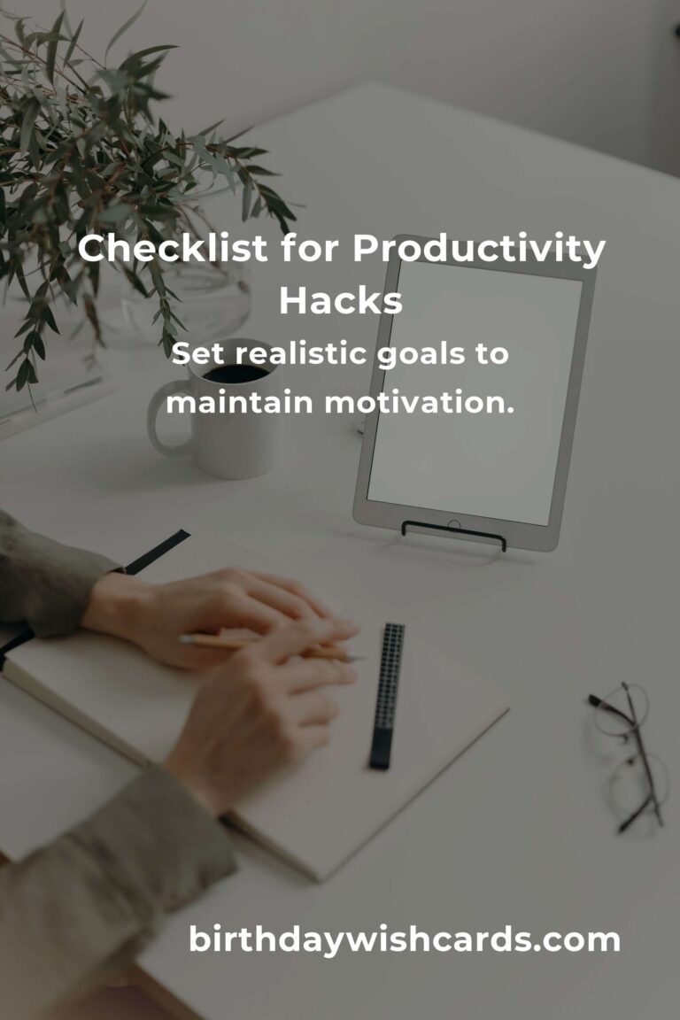 Your Ultimate Checklist for Productivity Hacks