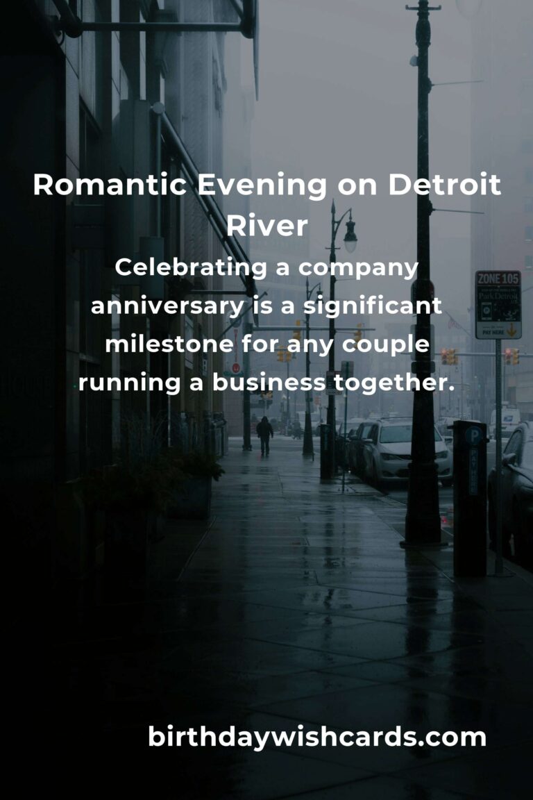 10 Creative Company Anniversary Ideas for Couples in Detroit