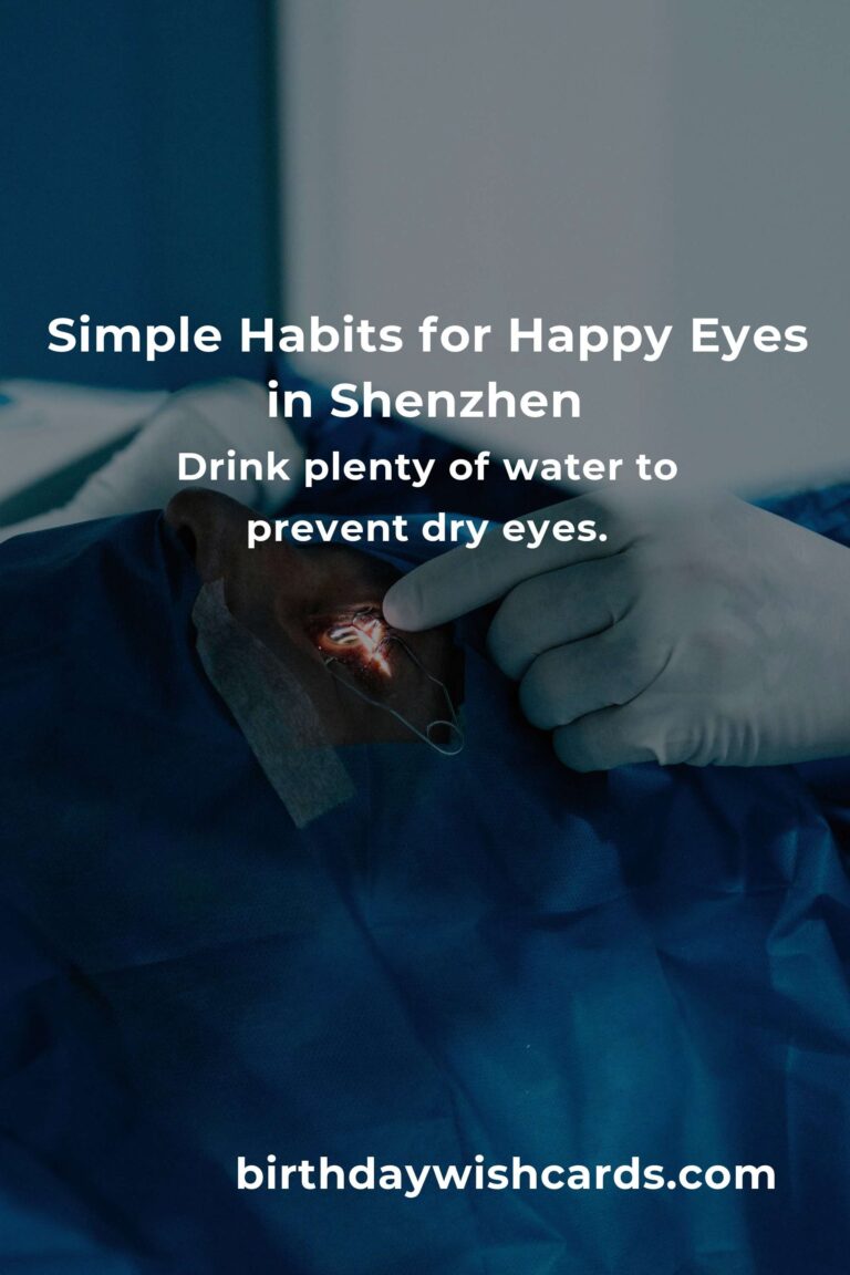 10 Daily Habits for Healthy, Happy Eyes in Bustling Shenzhen: Protect Your Vision, Protect Your Joy