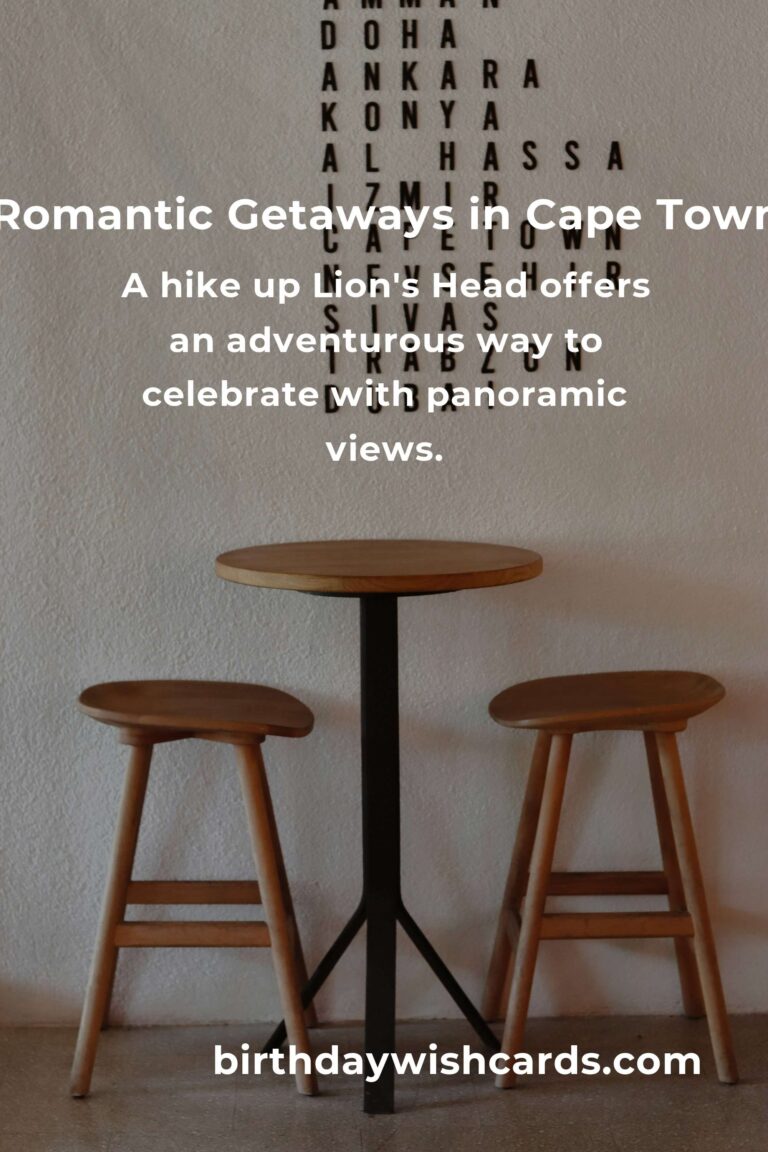 12 Unique Anniversary Ideas for Couples in Cape Town