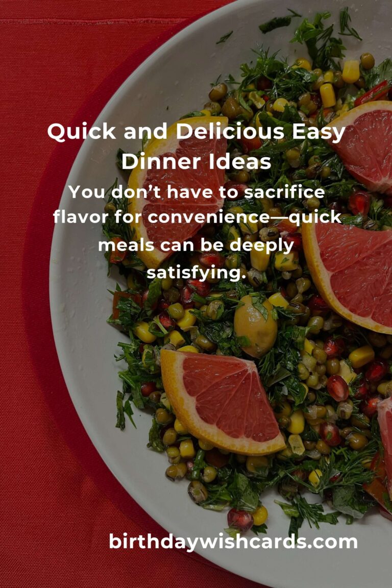 15 Easy Dinner Ideas for Busy Food Lovers: Quick, Delicious, and Stress-Free Meals