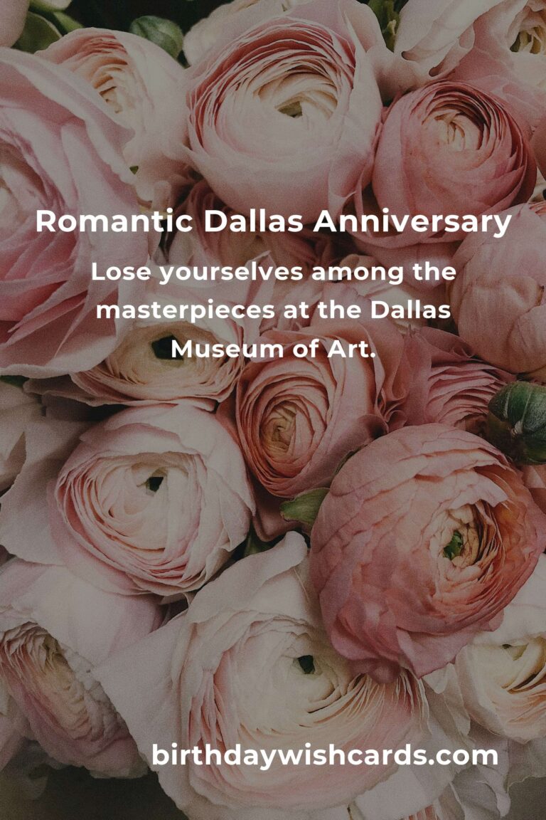 16 Heartfelt Relationship Anniversary Ideas for Couples in Dallas