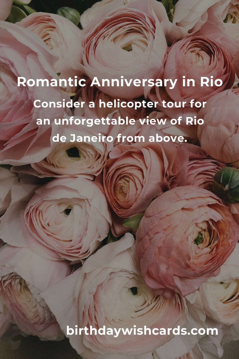 16 Unforgettable Wedding Anniversary Ideas for Couples in Rio de Janeiro