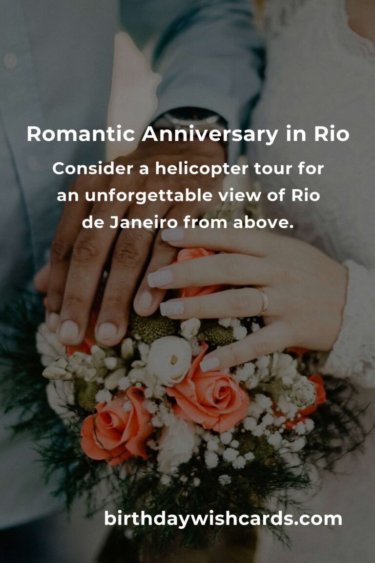 16 Unforgettable Wedding Anniversary Ideas for Couples in Rio de Janeiro