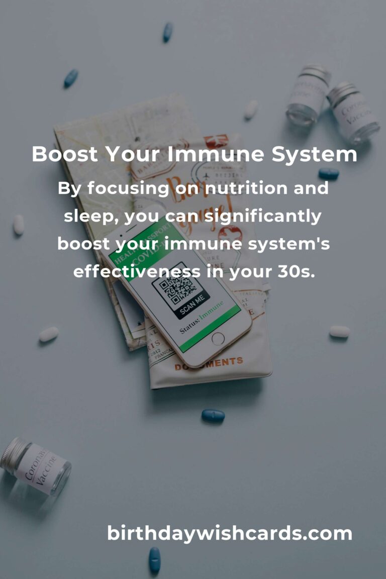 2 Essential Tips for Boosting Your Immune System in Your 30s