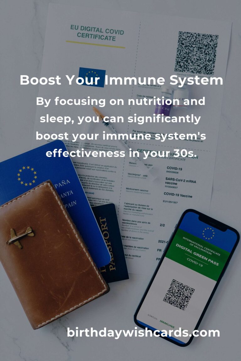 2 Essential Tips for Boosting Your Immune System in Your 30s