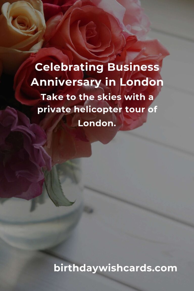 25 Memorable Business Anniversary Ideas for Couples in London