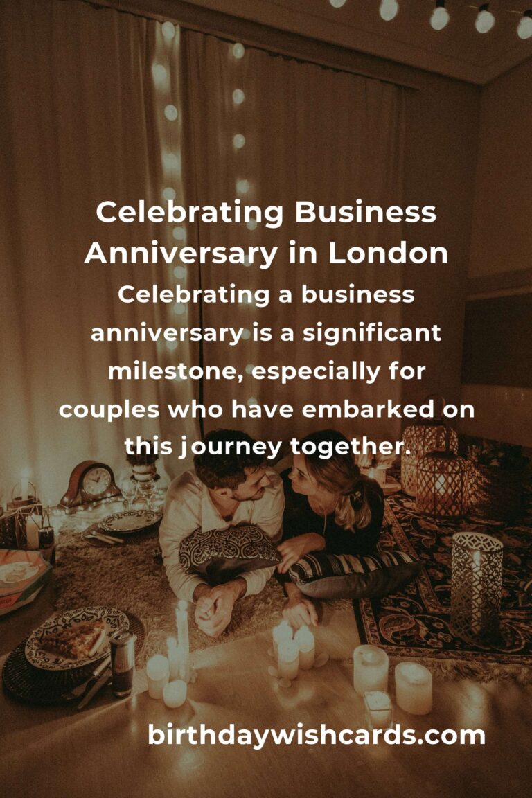 25 Memorable Business Anniversary Ideas for Couples in London