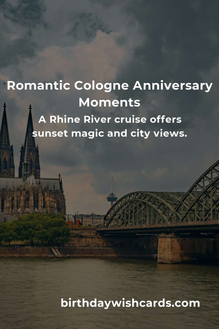 25 Unforgettable Wedding Anniversary Ideas for Couples in Cologne: Celebrate Your Love in the Heart of Germany