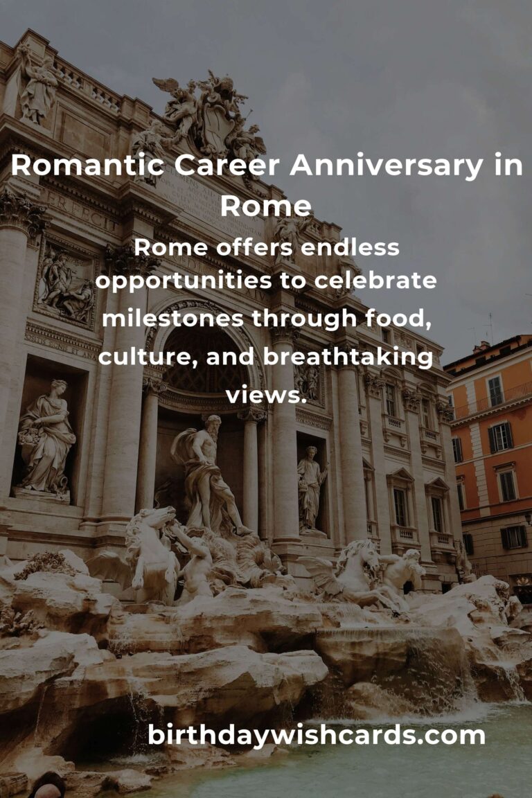 29 Heartfelt Career Anniversary Ideas for Couples in the Eternal City of Rome