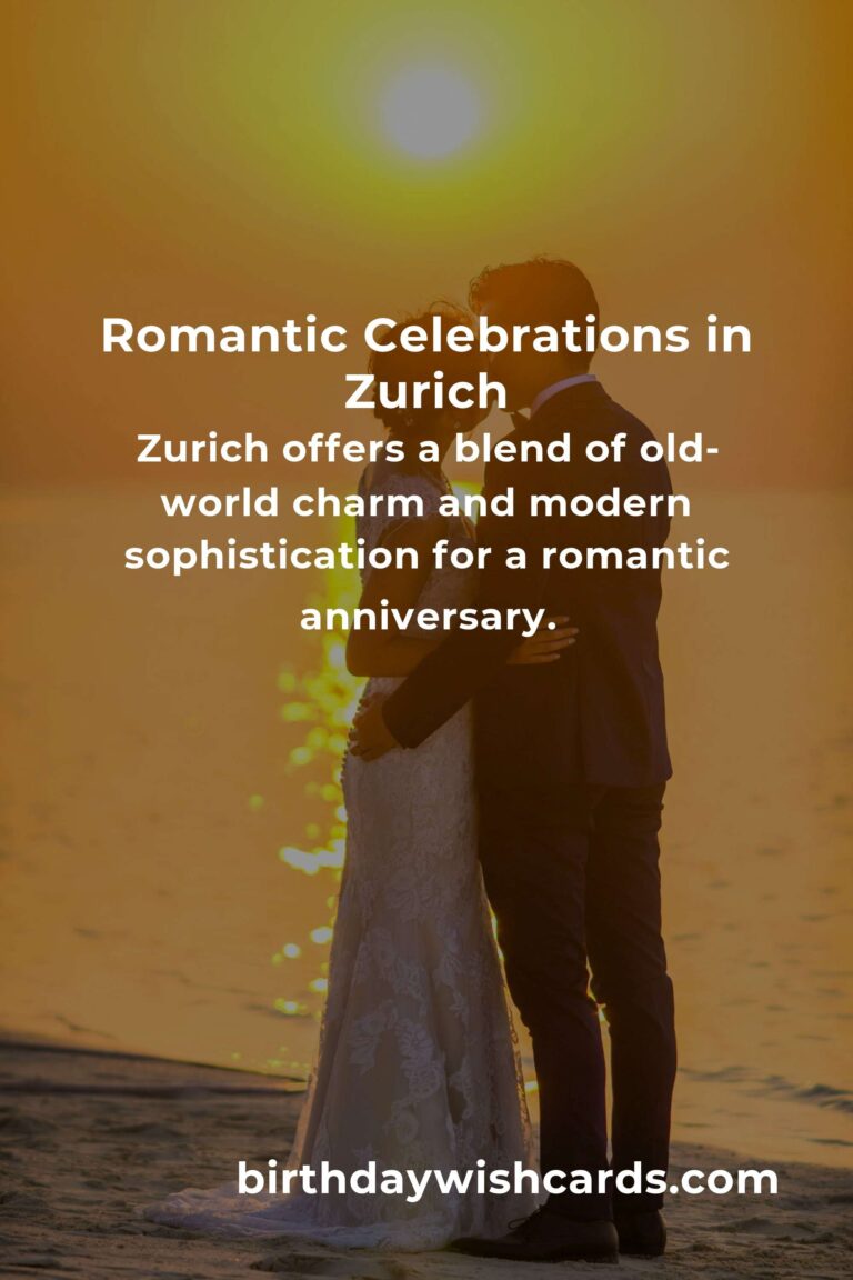 37 Heartfelt Wedding Anniversary Ideas for Couples in Zurich