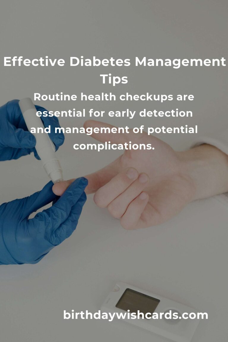 4 Essential Tips for Effective Diabetes Management in Your 50s