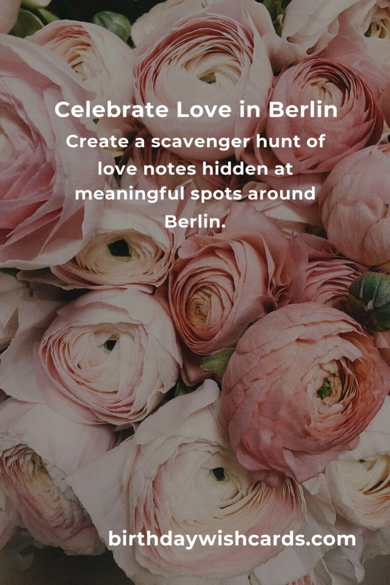 42 Heartfelt Anniversary Ideas for Couples Celebrating Love in Berlin