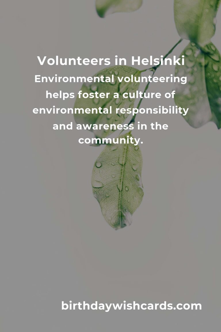 A Comprehensive Guide to Environmental Volunteering in Helsinki for 2025