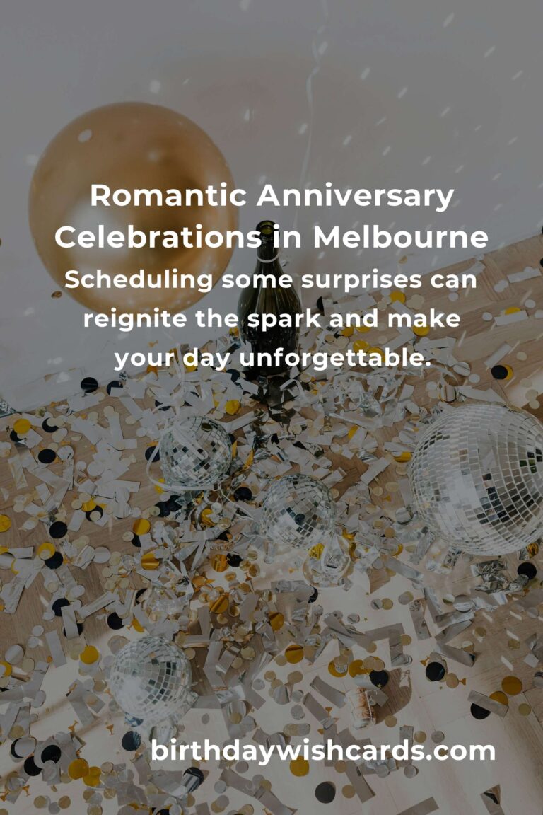 A Heartfelt Wedding Anniversary Planning Guide in Melbourne: Celebrate Love, Create Memories