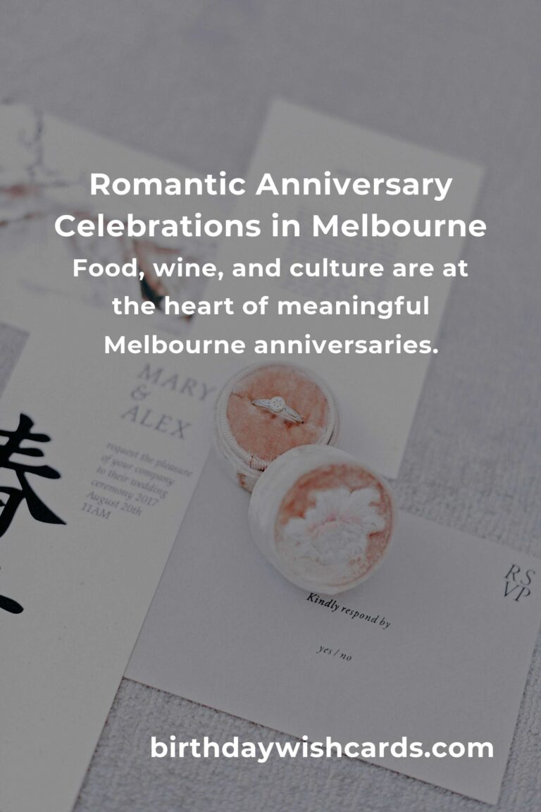 A Heartfelt Wedding Anniversary Planning Guide in Melbourne: Celebrate Love, Create Memories