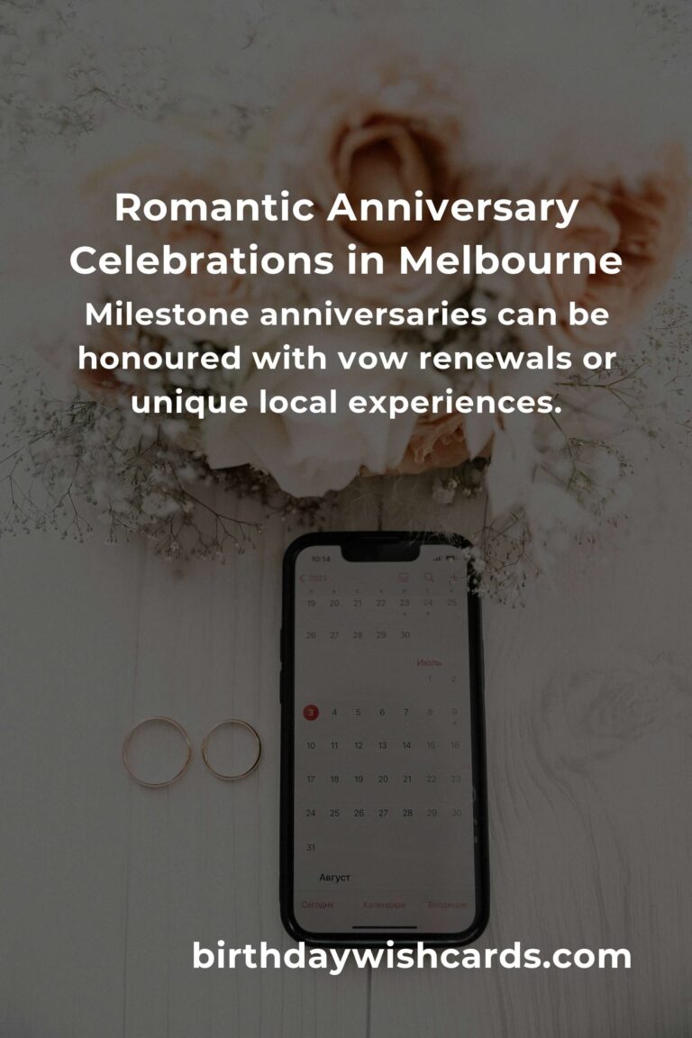 A Heartfelt Wedding Anniversary Planning Guide in Melbourne: Celebrate Love, Create Memories