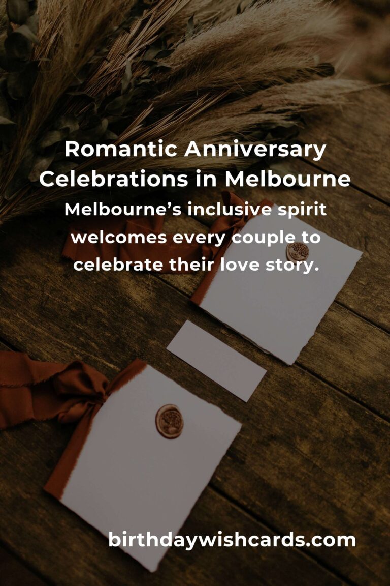 A Heartfelt Wedding Anniversary Planning Guide in Melbourne: Celebrate Love, Create Memories
