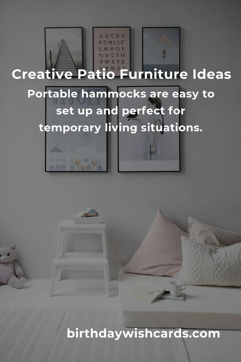 Affordable Patio Furniture Ideas for College Students