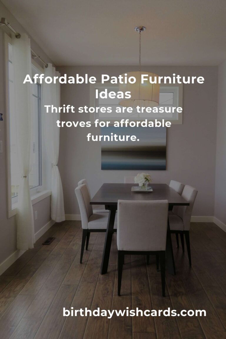 Affordable Patio Furniture Ideas for Students on a Budget