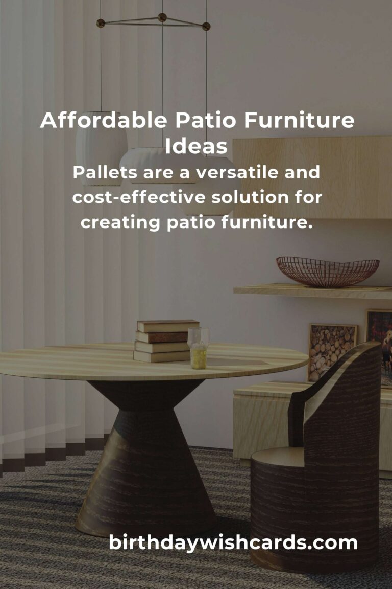 Affordable Patio Furniture Ideas for Students on a Budget