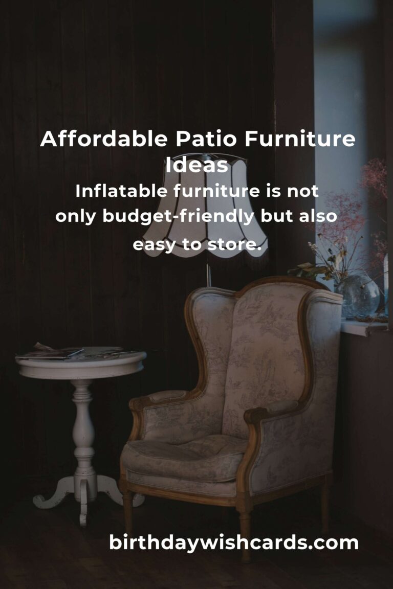 Affordable Patio Furniture Ideas for Students on a Budget