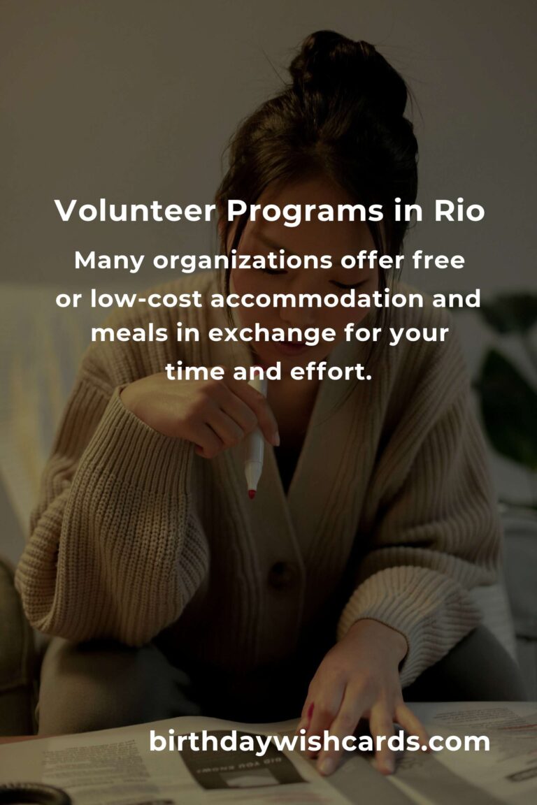 Affordable Volunteer Opportunities for Budget Travelers in Rio de Janeiro