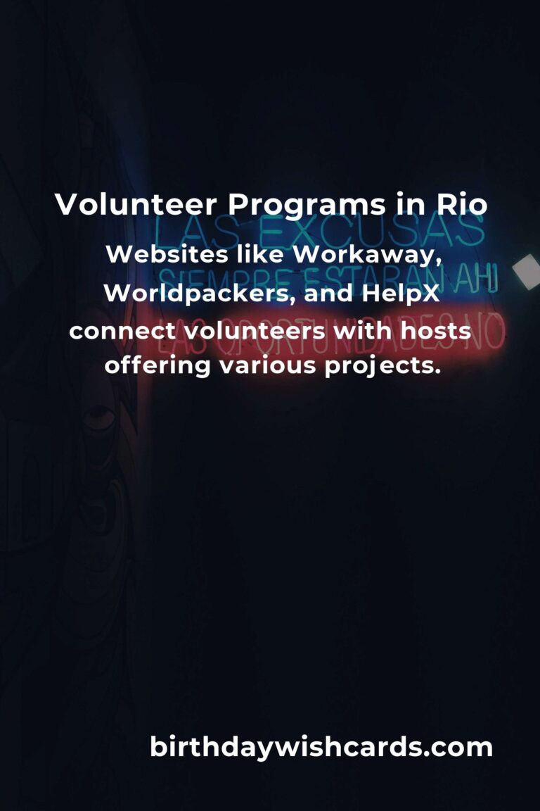 Affordable Volunteer Opportunities for Budget Travelers in Rio de Janeiro
