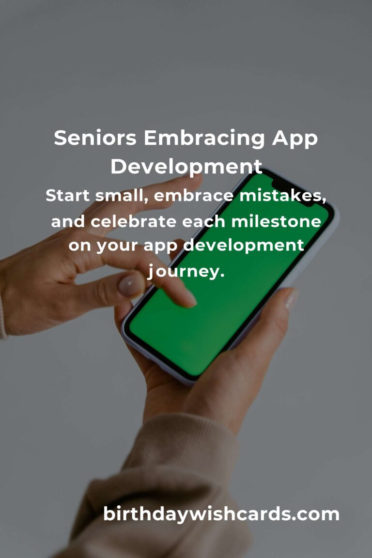 App Development: A Heartfelt Guide for Seniors to Embrace Technology