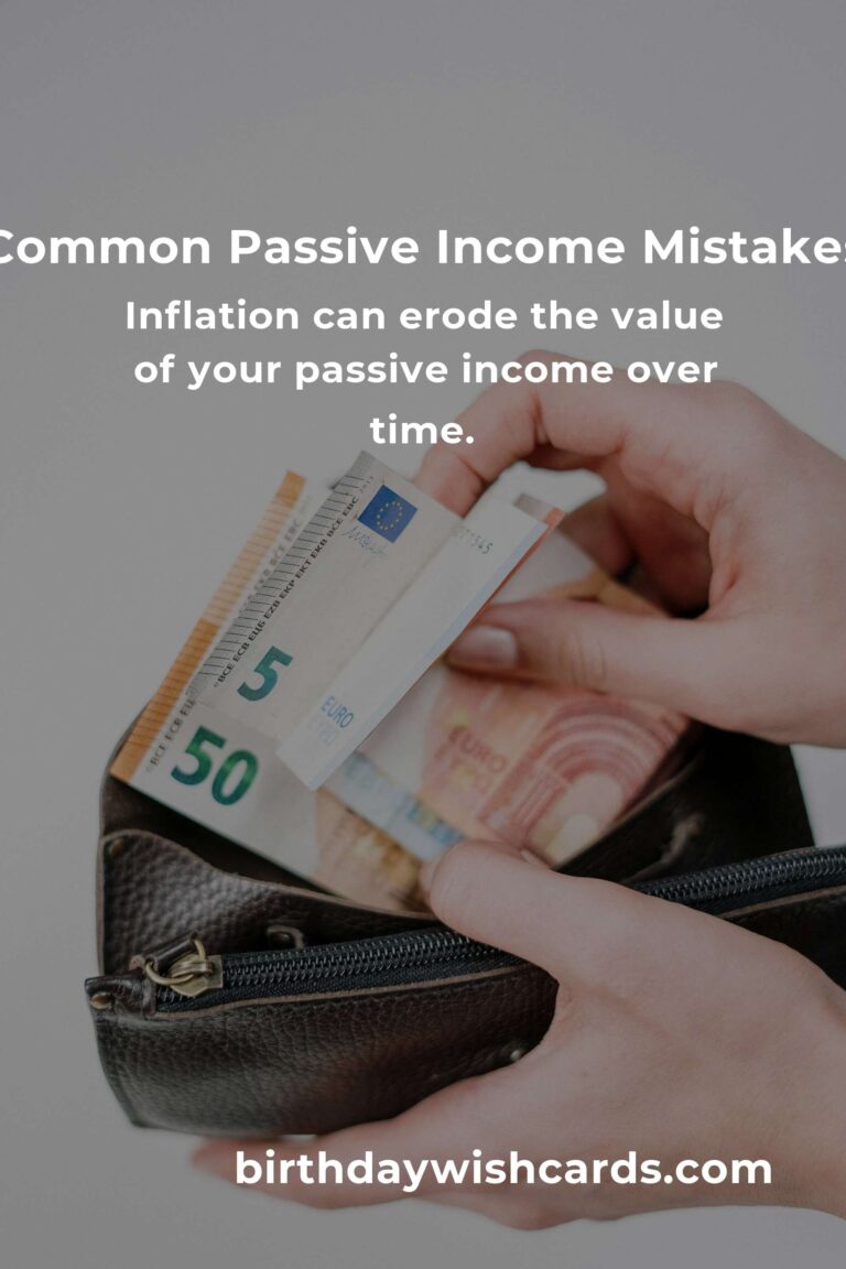 Avoid These Passive Income Mistakes in Your 60s for Financial Security