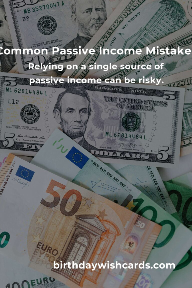 Avoid These Passive Income Mistakes in Your 60s for Financial Security