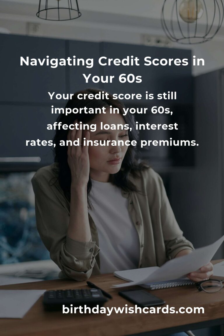 Avoiding Common Credit Score Pitfalls in Your 60s: A Heartfelt Guide