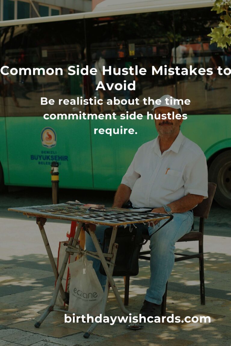 Avoiding Common Side Hustle Mistakes in Your 50s