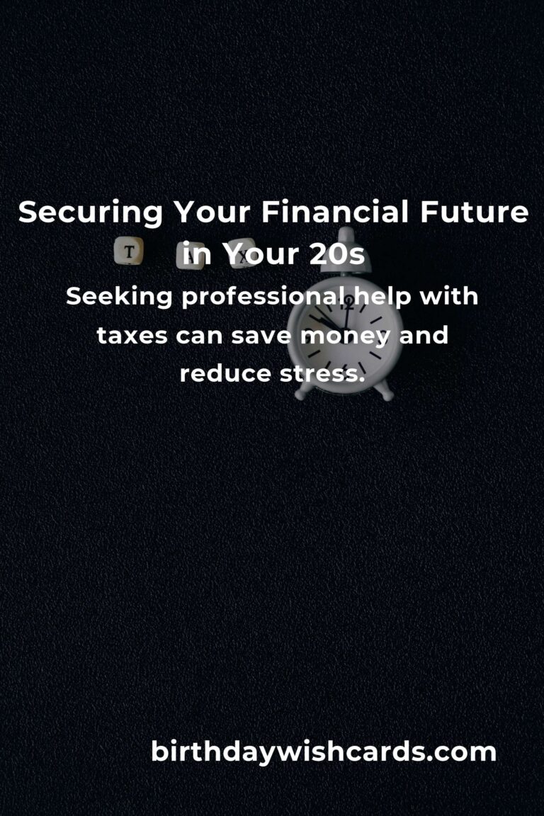Avoiding Tax Pitfalls: How to Secure Your Financial Future in Your 20s