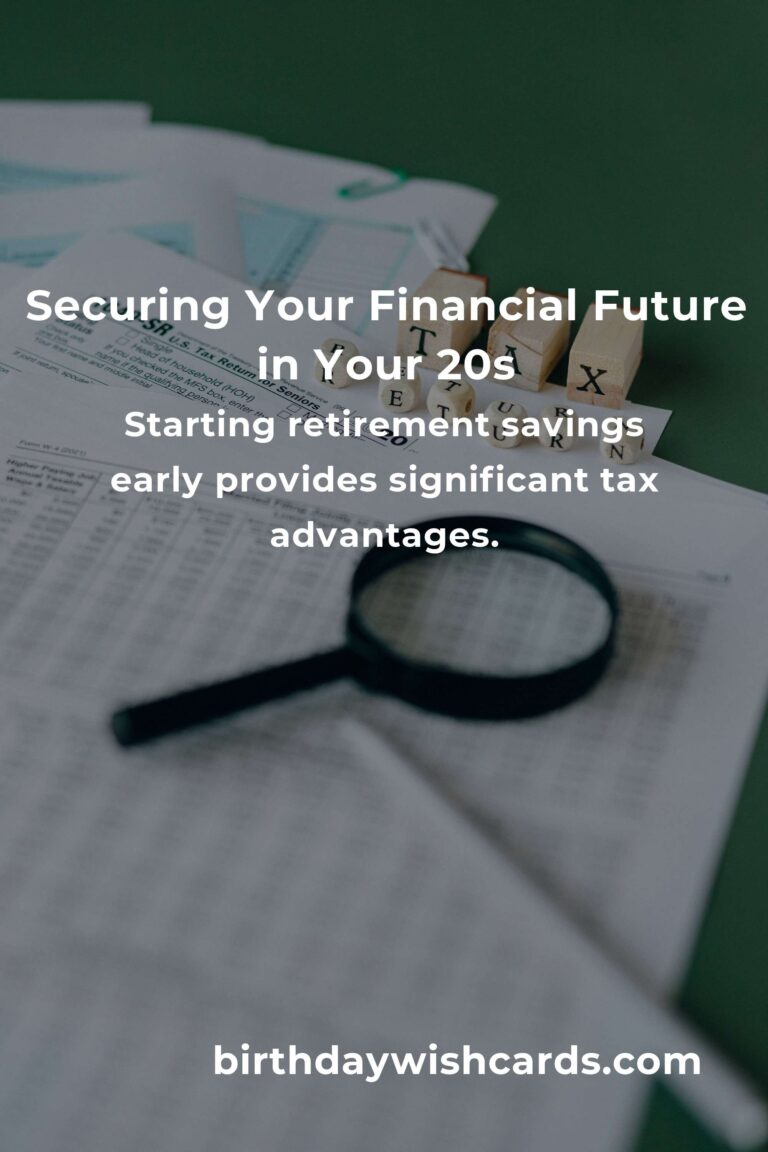 Avoiding Tax Pitfalls: How to Secure Your Financial Future in Your 20s